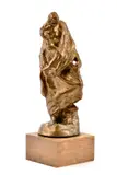 Jozef Kostka, Rozsievač (S. H. Vajanský), 1947, Bronz, drevený podstavec