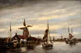 Jan van Couver, V prístave, Okolo 1900, Olej na plátne