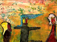 Matt Lamb, Urovnávanie konfliktu, 2004, Olej na plátne