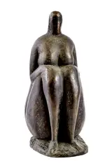 Paľo Tóth, Sediaca, Okolo 1980, Bronz