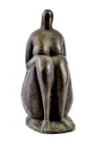 Paľo Tóth, Sediaca, Okolo 1980, Bronz