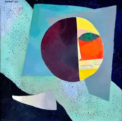 Alexander Eckerdt, Mesiac, 1963, Olej na plátne
