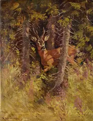 Jelenček by Karl Sovanka, Okolo 1935, Olej na plátne, sold May 2018