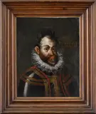 Joseph Heintz the Elder, Portrét cisára Rudolfa II., Okolo 1600, Olej na plátne