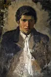 Mladý cigán by Ladislav Mednyánszky, Okolo 1885, Olej na dreve, sold May 2018