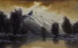 Eugen Szepesi-Kuszka, Pri rieke Poprad, Okolo 1910, Olej na plátne