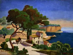 Alexander Youn Jackson, Stredomorský motív, Okolo 1910, Olej na plátne