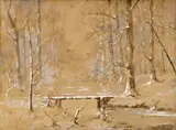 Ladislav Mednyánszky, Zasnežená lávka v lese