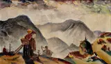 Martin Benka, Na horskom poli, Okolo 1935, Olej na plátne