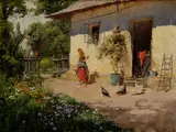 László Neogrády, Na priedomí, Okolo 1935, Olej na plátne
