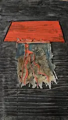 Milan Lukáč, Obraz pre večnosť, 1992-93, Asambláž, tempera na dreve