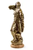 Štefunko Fraňo, Jánošík, Neskoršia edícia, Bronz, drevený podstavec