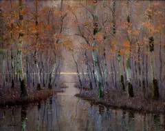 Vincent Bánsághi, Na ramene Dunaja, Okolo 1910, Olej na plátne