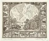 Peter Kľúčik, Mapa sveta II., 2014, Lept na papieri. E.A.
