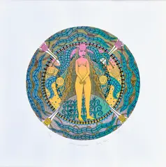 Andrej Augustín, Mandala Mandragora, 2003, Farebná serigrafia na papieri