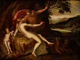Hans von Aachen, Mytologický výjav, Okolo 1600, Olej na dreve