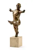 Fernando Botero, Tancujúca, Neskoršia edícia, Bronz, mramorový podstavec