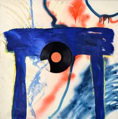Vladimír Popovič, Keď odchádza kapela, 1969 - 71, Akryl, koláž na plátne