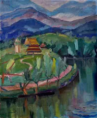Adalbert Erdely, Horská krajina, Okolo 1930, Olej na plátne