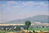 Jozef Mžik, Pole, 1967, Olej na preglejke