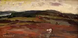 Mária Medvecká, Jeseň na poli, Okolo 1975, Olej na plátne