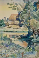 Jaroslav Augusta, Tôňa, 1903, Akvarel na papieri
