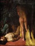 Géza Kukán, Dva akty, Okolo 1920, Olej na plátne