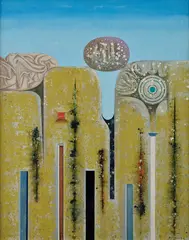 Ladislav Guderna, Chvíľa ticha, 1970, Olej na sololite