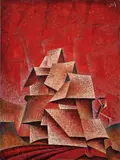 Pavol Potoček, Domov - Chorál pravdivý, 1985, Olej na plátne