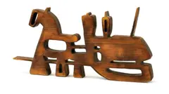 Vianoce by Vladimír Kompánek, 1986, Drevo, polychrómia, sold Sep 2017