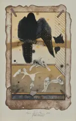 Vladimir Gazovic, Pour Feliciter 1986, 1985, Farebná litografia na papieri. E.A.