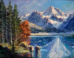 Ladislav Berecz, Štrbské pleso, Okolo 1940, Olej na plátne