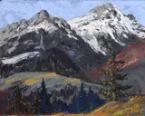 Karol Polónyi, Tatry, Okolo 1930, Pastel na kartóne