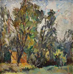 Jesenná krajina by Július Ludwig Balogh, Okolo 1960, Olej na plátne, sold Jun 2017