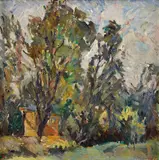 Július Ludwig Balogh, Jesenná krajina, Okolo 1960, Olej na plátne