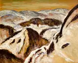Jozef Kollár, Banskoštiavnické vrchy, Okolo 1955, Olej na kartóne