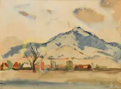 Motív z Liptova by Ladislav Čemický, 1932, Akvarel na papieri, sold Jun 2017