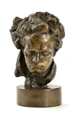 Beethoven by Július Bártfay, Okolo 1935, Bronz, sold Jun 2017