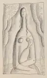 Mikuláš Galanda, Madona s dieťaťom I., 1934, Kresba ceruzami na papieri