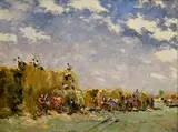 József Csillag, Žatva, Okolo 1950, Olej na plátne