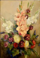 Theodore Bechnik, Kytica, Okolo 1920, Olej na plátne