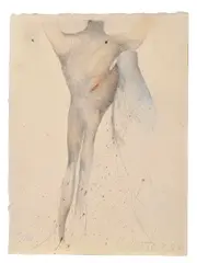 Prométeus by Milan Paštéka, 1964, Kresba ceruzami na ručnom papieri, sold Jun 2017