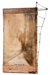 František Guldan, Zrkadlo, 1998, Kombinácia techník na dreve, sololite