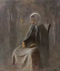 Ladislav Mednyánszky, Starena, Okolo 1880, Olej, plátno, drevo