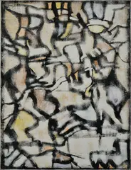 Bez názvu by Geza Szobel, Okolo 1962, Olej na preglejke, sold Apr 2017