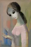 Edita Spannerová, Dievča s vážkou, 1971, Pastel na papieri