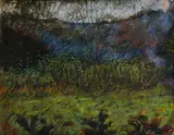 Motív zo Strážok by Ladislav Mednyánszky, Okolo 1885, Pastel na kartóne, sold Mar 2017