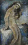 Janko Alexy, Akt, 1949, Pastel na papieri