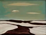 Dezider Milly, Zima, 1969, Olejová tempera na plátne