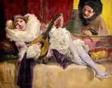 Richard Geiger, Kolombína, Okolo 1930, Olej na plátne